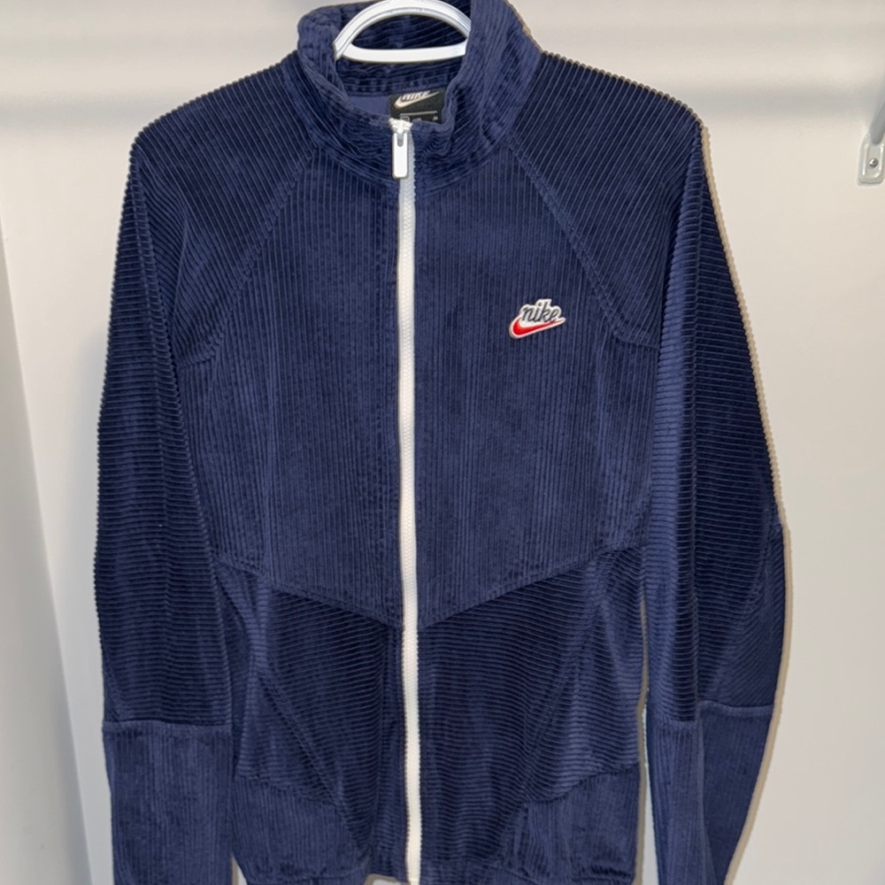 Nike Dark Blue Corduroy Track Jacket